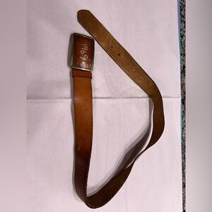 Leather belt 1969 on buckle